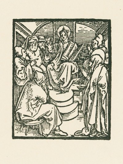 Jesús entre los médicos de Albrecht Dürer or Duerer