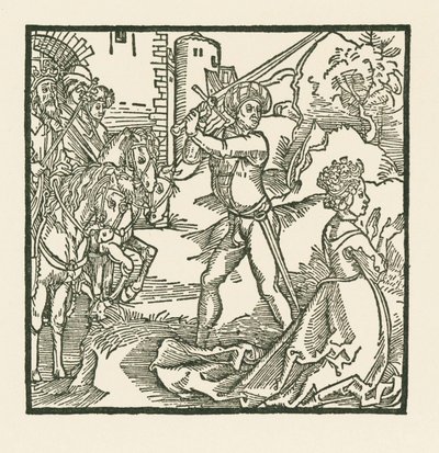 El rey Jehú hace decapitar a su esposa Jezabel de Albrecht Dürer or Duerer