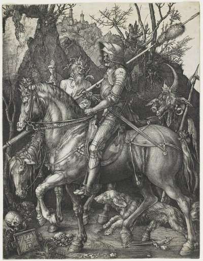 Caballero, la Muerte y el Diablo de Albrecht Dürer