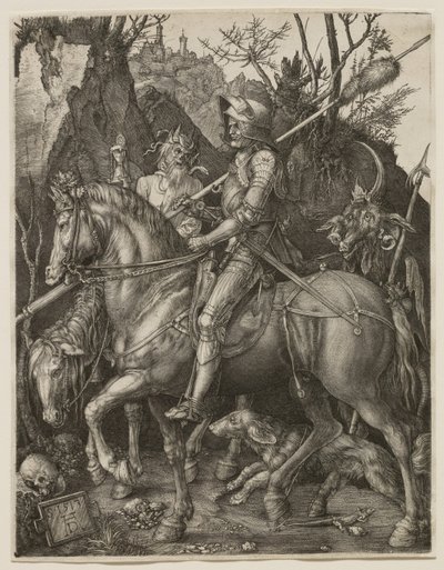 Caballero, la Muerte y el Diablo de Albrecht Dürer