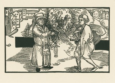 Laches y Parmeno, c.1492-93 (xilografía) de Albrecht Dürer or Duerer