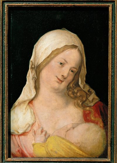 Virgen amamantando al niño de Albrecht Dürer or Duerer