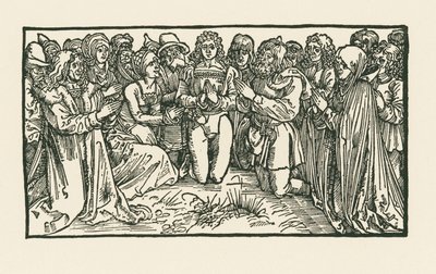 Hombres y mujeres en oración de Albrecht Dürer or Duerer
