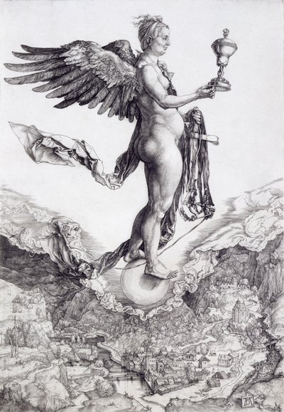 Némesis (La gran fortuna) (grabado) de Albrecht Dürer