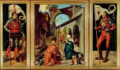 Altar de Paumgartner, c.1500 (óleo sobre tabla de cal) de Albrecht Dürer or Duerer