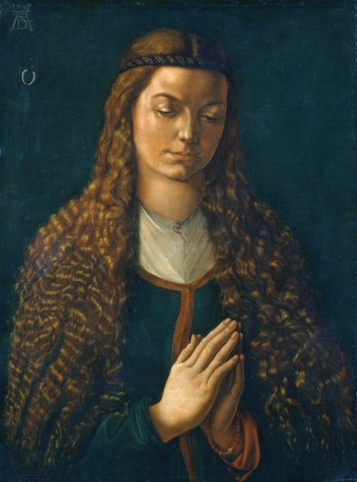 Retrato de una joven con el pelo suelto de Albrecht Dürer or Duerer