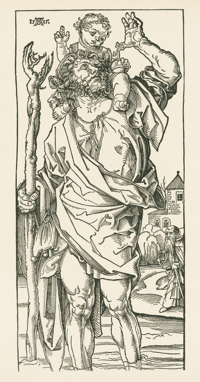 San Cristóbal. Nuremberg, c.1500-05 (xilografía) de Albrecht Dürer or Duerer