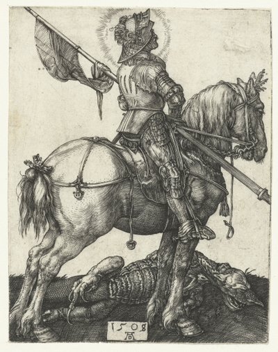 San Jorge y el dragón de la muerte de Albrecht Dürer or Duerer