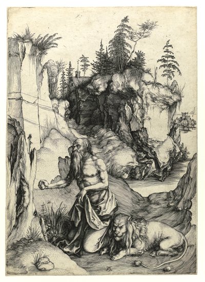 San Jerónimo penitente, c.1497 de Albrecht Dürer