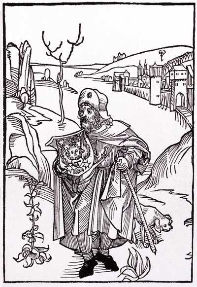 Santiago de Compostela. 1489 (grabado) de Albrecht Dürer