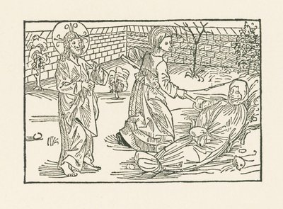 Sexta obra de Misericordia: Cuidar la sepultura del prójimo de Albrecht Dürer or Duerer