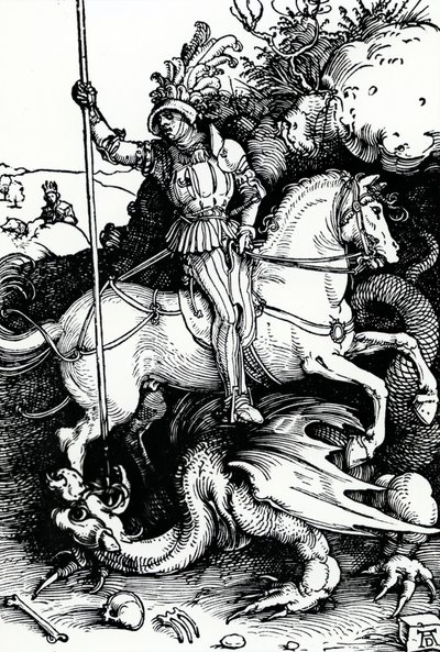 San Jorge y el dragón de Albrecht Dürer