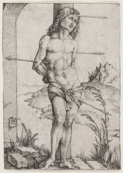 San Sebastián en la Columna de Albrecht Dürer