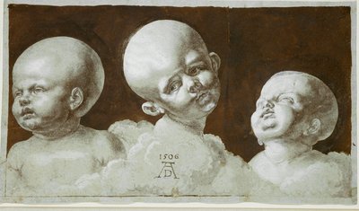 Estudios de la cabeza de un niño (dibujo) de Albrecht Dürer or Duerer