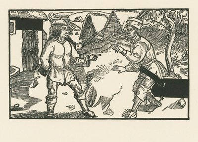 Syrus y Chremes, c.1492-93 (xilografía) de Albrecht Dürer or Duerer