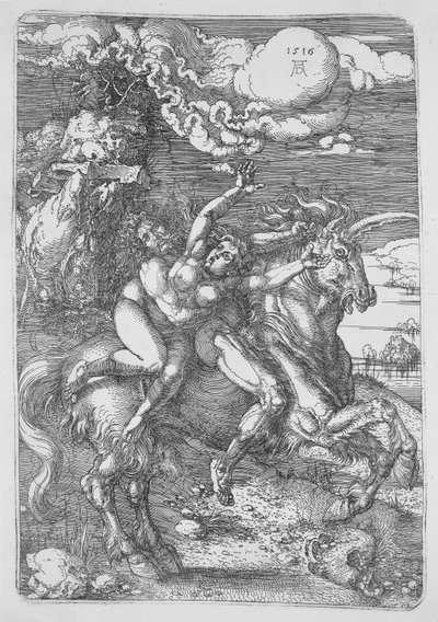 El Rapto en el Unicornio de Albrecht Dürer