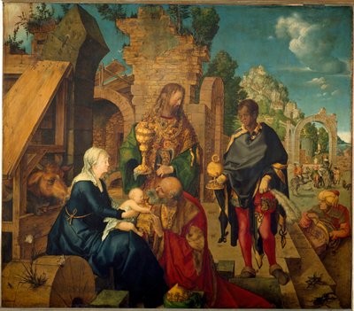 La adoración de los magos de Albrecht Dürer