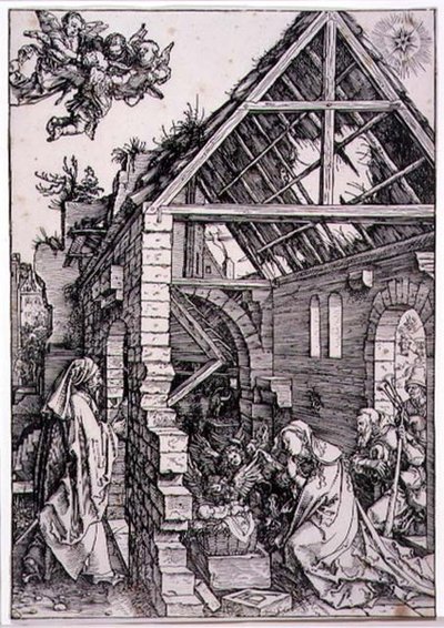 La adoración de los pastores de Albrecht Dürer