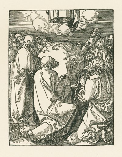 La Ascensión, c.1510 (xilografía) de Albrecht Dürer or Duerer