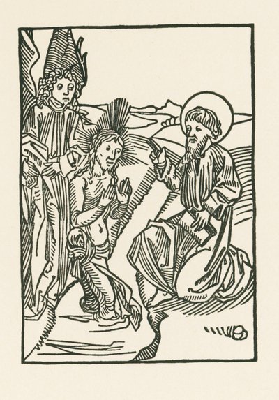 El bautismo de Cristo en el Jordán de Albrecht Dürer or Duerer