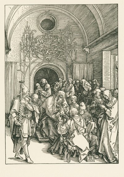 La circuncisión de Cristo, c.1504 (xilografía) de Albrecht Dürer or Duerer