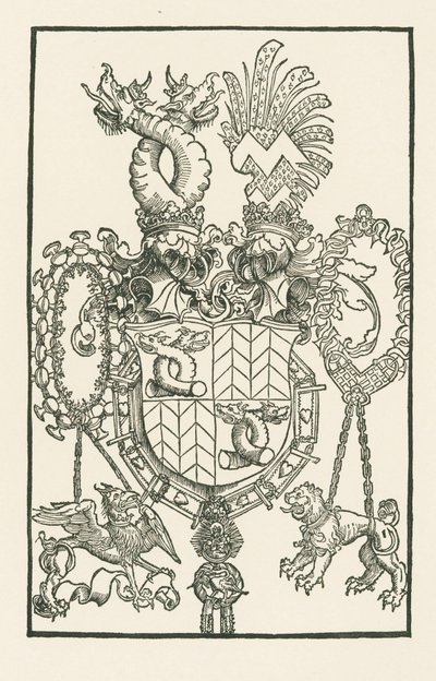 Escudo de Florian Waldauf von Waldenstein de Albrecht Dürer or Duerer