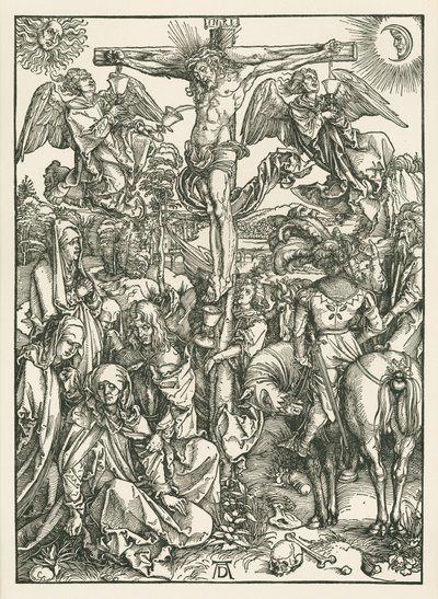 La Crucifixión, c.1498 (xilografía) de Albrecht Dürer or Duerer