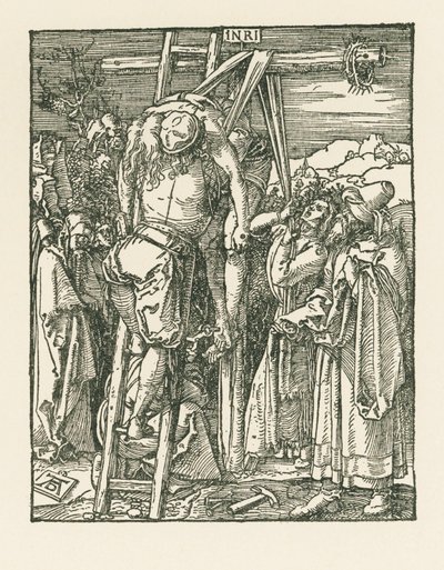 El Descendimiento de la Cruz, c.1509-10 (xilografía) de Albrecht Dürer or Duerer