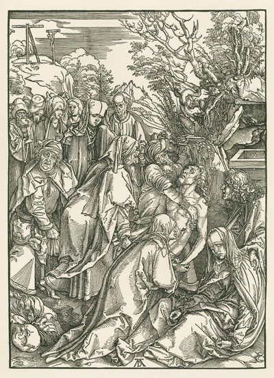 El entierro, c.1496-97 (xilografía) de Albrecht Dürer or Duerer