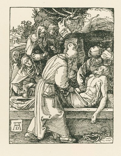 El entierro, c.1509-10 (xilografía) de Albrecht Dürer or Duerer