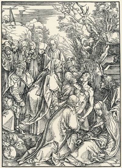 El Entierro, de la Gran Pasión, c.1496-97 de Albrecht Dürer