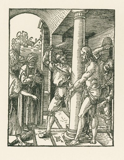 La Flagelación, c.1509 (xilografía) de Albrecht Dürer or Duerer
