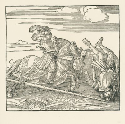 El Torneo Alemán, c.1517-18 (xilografía) de Albrecht Dürer or Duerer