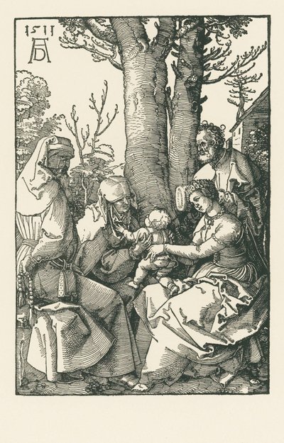 La Sagrada Familia con Joaquín y Ana bajo un árbol de Albrecht Dürer or Duerer
