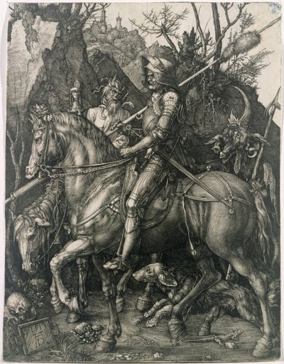 El caballero, la muerte y el diablo de Albrecht Dürer