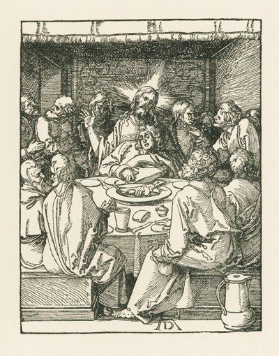La Última Cena, c.1508-09 (xilografía) de Albrecht Dürer or Duerer