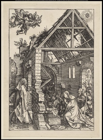 La vida de la Virgen: La Natividad, 1502-03 de Albrecht Dürer