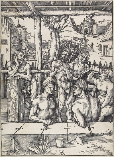 El Baño de los Hombres, c. 1496-1497 de Albrecht Dürer