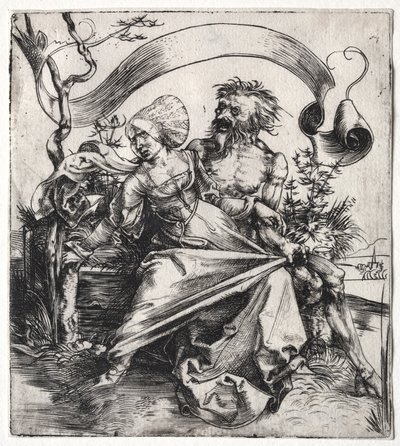 El Ravisher, c. 1495 (grabado) de Albrecht Dürer or Duerer