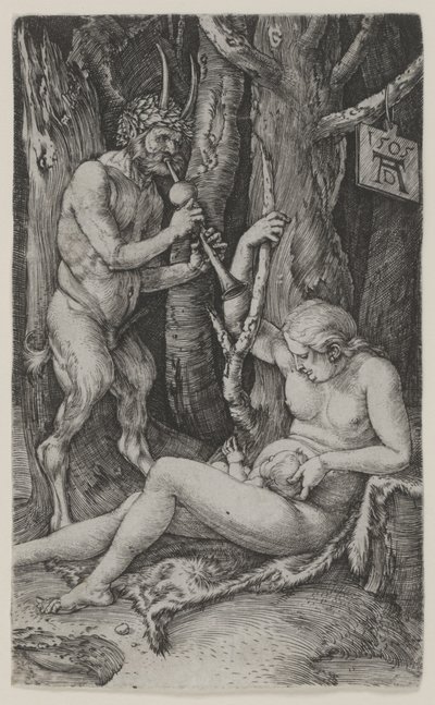 La familia del sátiro de Albrecht Dürer