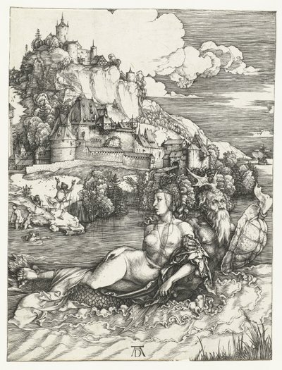 El rapto de Amymone por el monstruo marino de Albrecht Dürer or Duerer