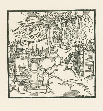 La destrucción de Sodoma y Gomorra de Albrecht Dürer or Duerer