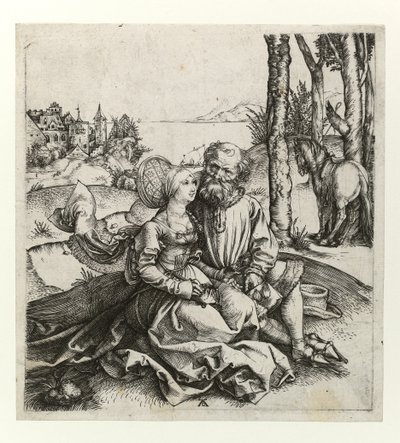 La pareja mal emparejada, c.1495 de Albrecht Dürer