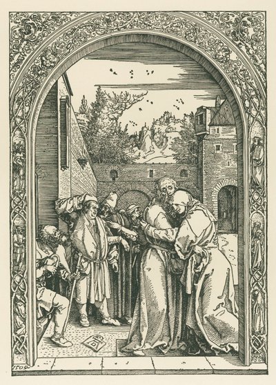 El encuentro de Joaquín y Ana en el Golden Gate de Albrecht Dürer or Duerer