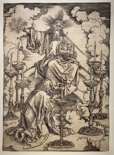 La visión de los 7 candeleros de Albrecht Dürer or Duerer
