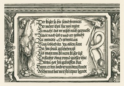 Arco de triunfo del emperador Maximiliano I de Albrecht Dürer or Duerer