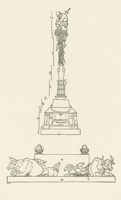 Columna de la victoria para el sometimiento de los campesinos insurgentes de Albrecht Dürer or Duerer