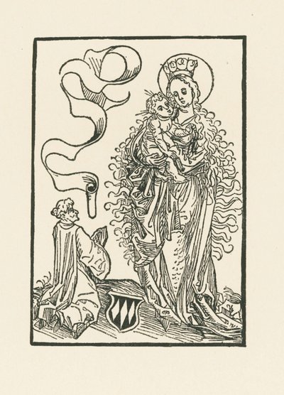 Virgen María venerada por Albrecht von Bonstetten de Albrecht Dürer or Duerer
