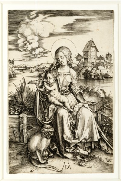 Virgen y Niño con Mono de Albrecht Dürer