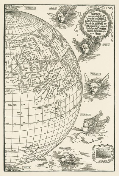 Mapa mundial de Johannes Stabius de Albrecht Dürer or Duerer